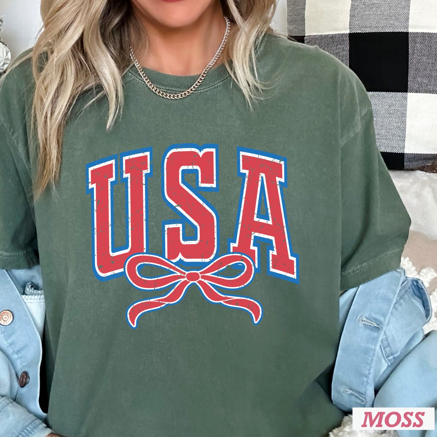 USA Coquette Comfort Color Graphic Tee