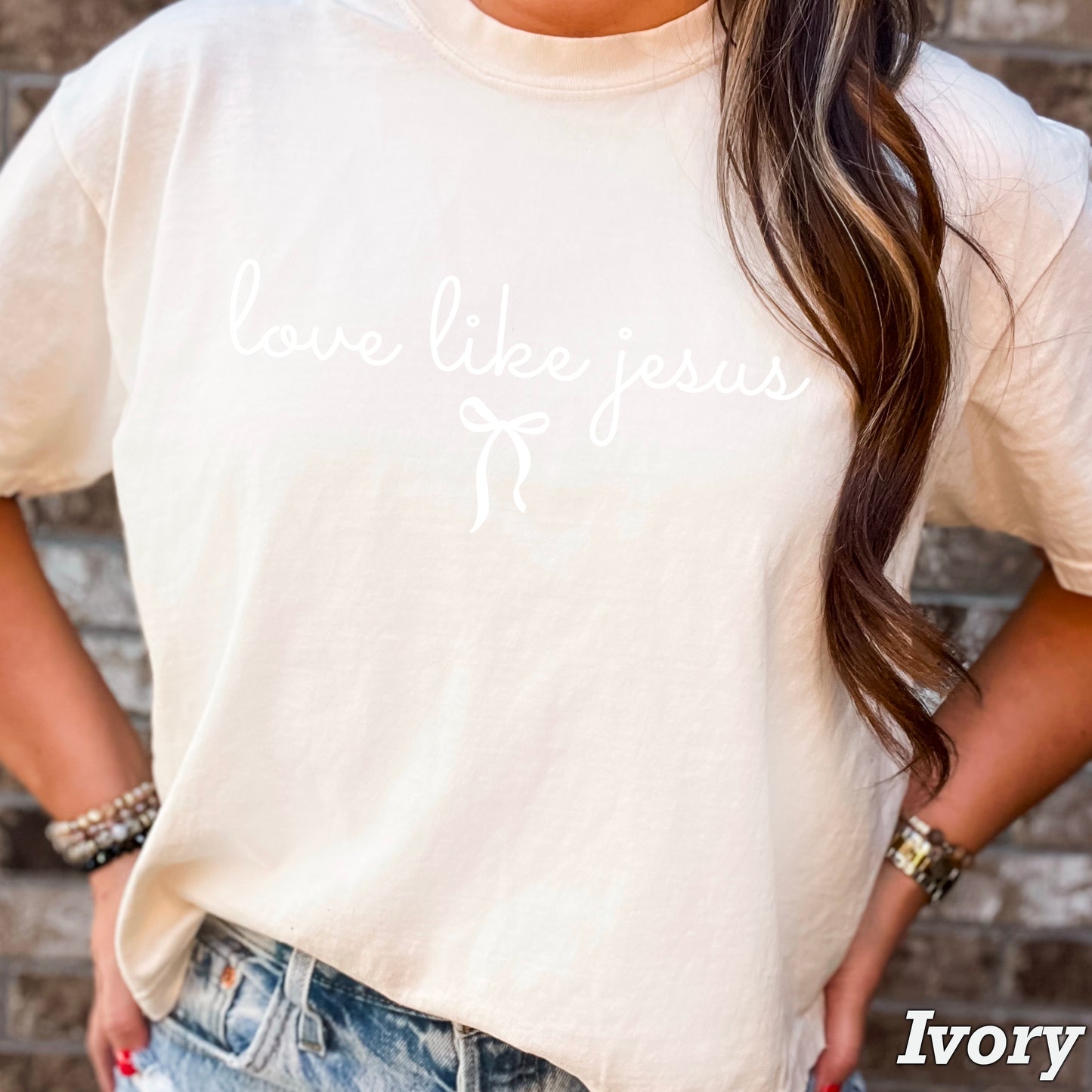 Love Like Jesus Christian Comfort Color Graphic Tee