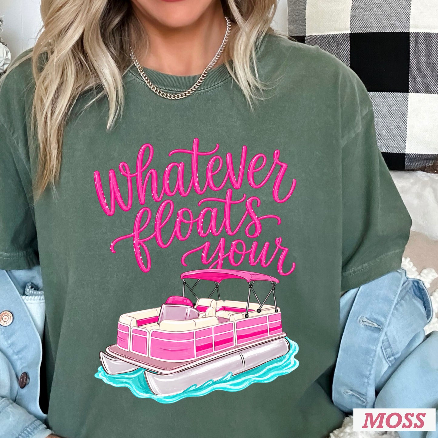 Whatever Floats Your Boat Comfort Color Graphic Tee