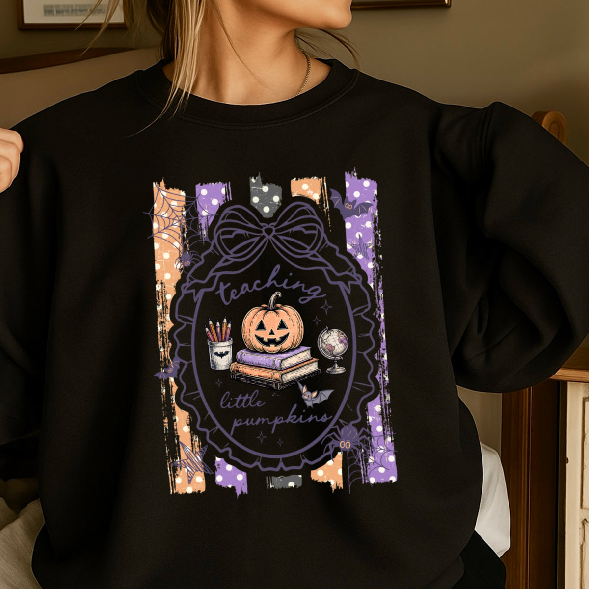 Teaching Little Pumpkins Halloween Sweatshirt