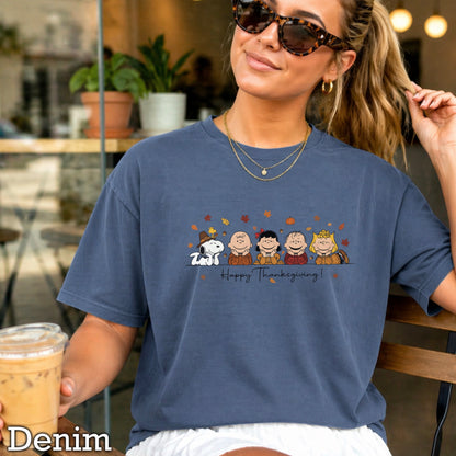 Happy Thanksgiving Comfort Color Graphic Tee