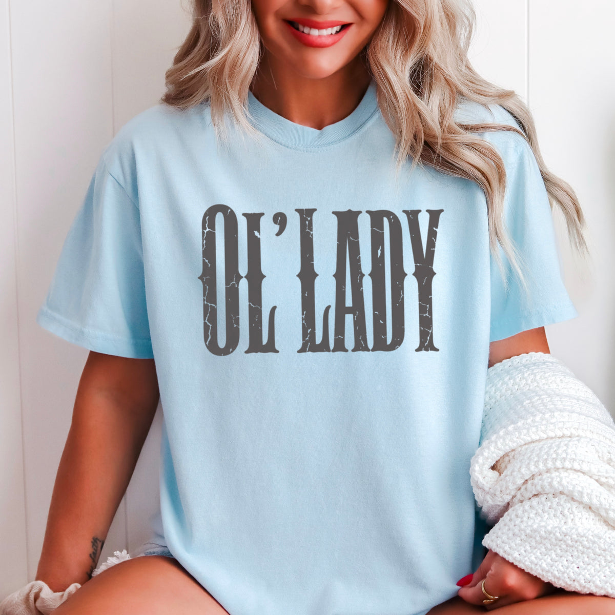 Ol’ Lady Comfort Color Graphic Tee