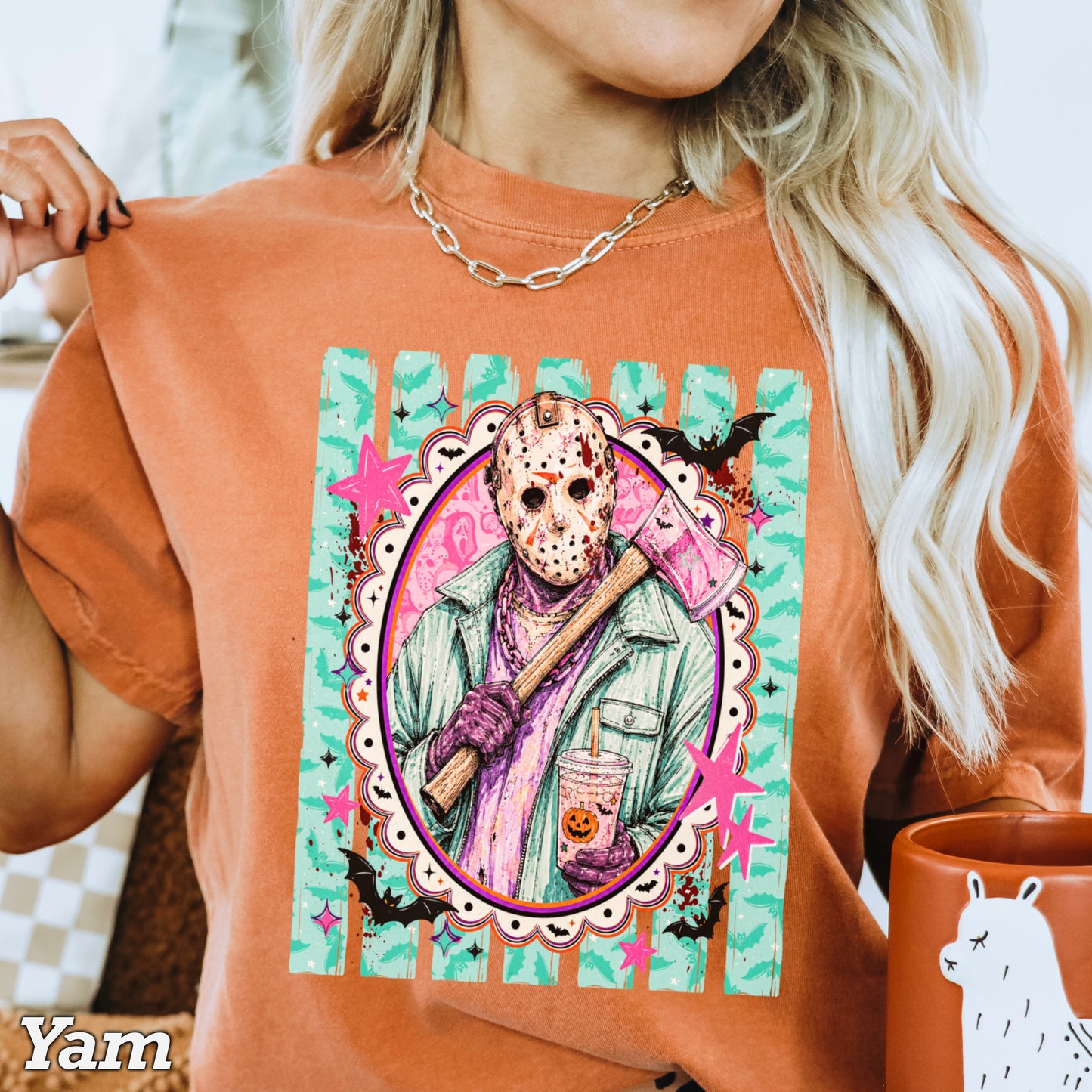 Horror Film Character Halloween Comfort Color Graphic Tee