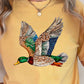 Faux Rhinestone Mallard Duck Comfort Color Graphic Tee