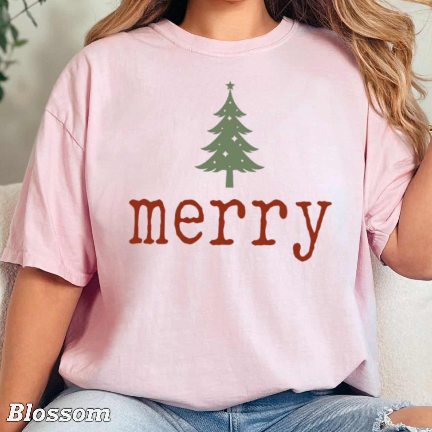 Merry Comfort Color Graphic Tee