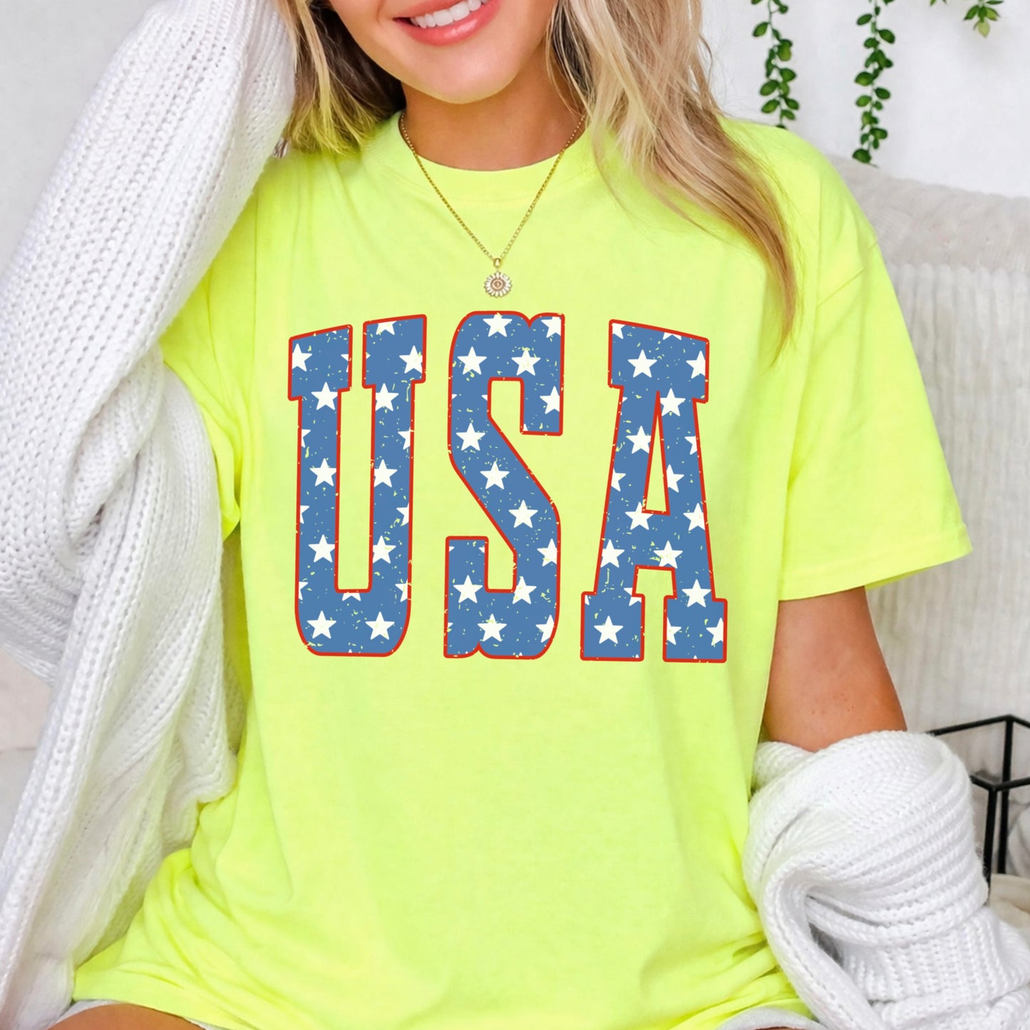 USA Patriotic Comfort Color Graphic Tee