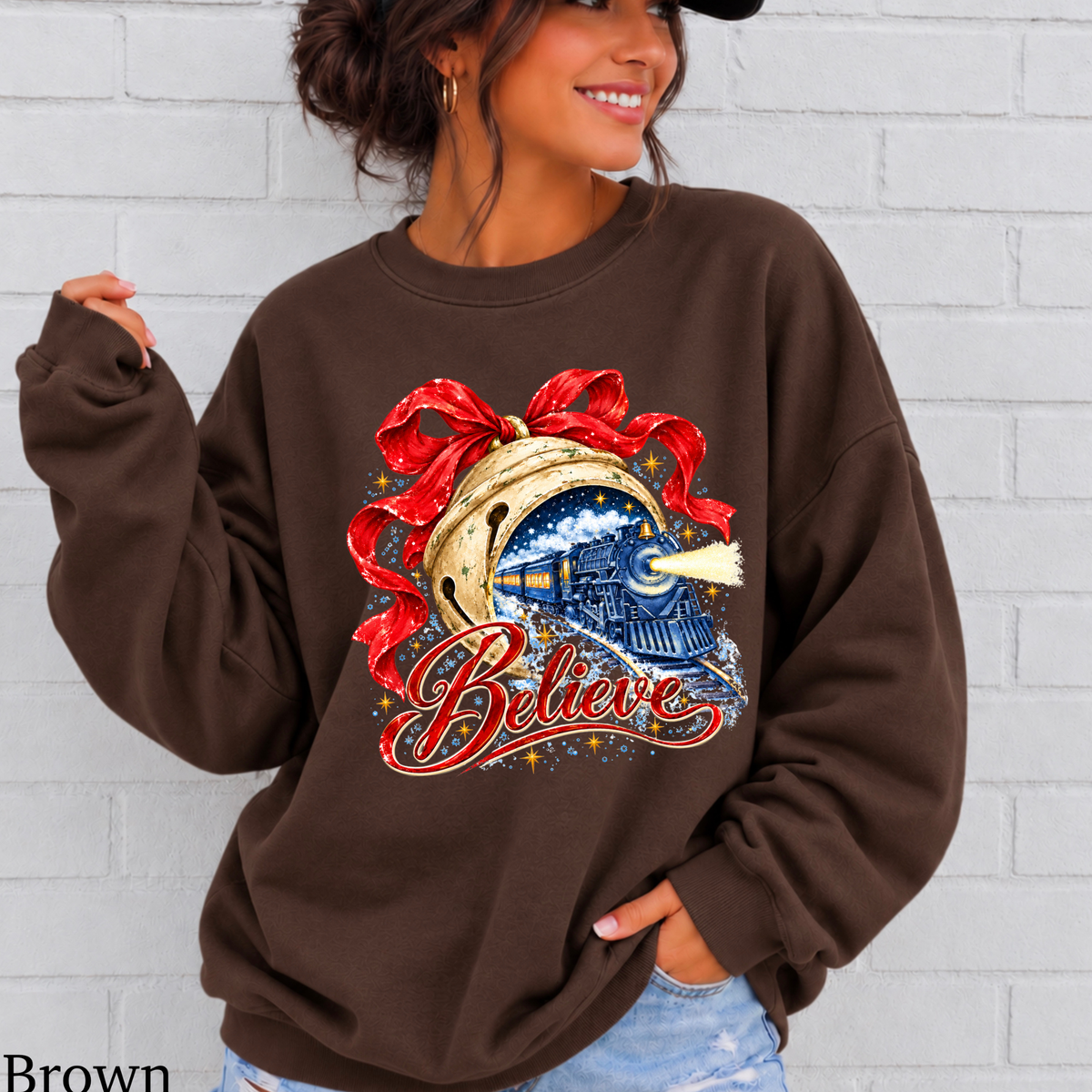 Believe Christmas Crewneck Sweatshirt