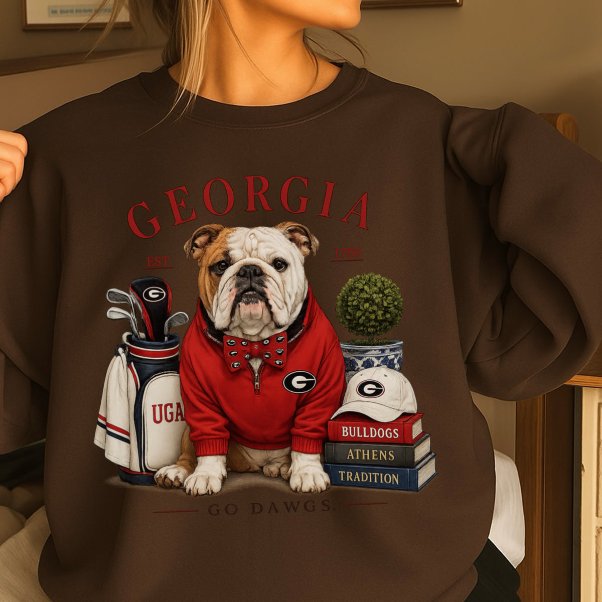Red & Black Traditions Crewneck Sweatshirt