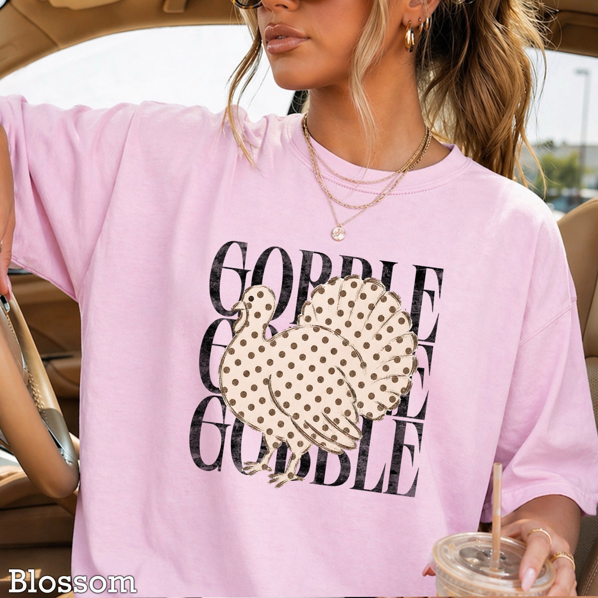 Gobble Thanksgiving Comfort Color Graphic Tee