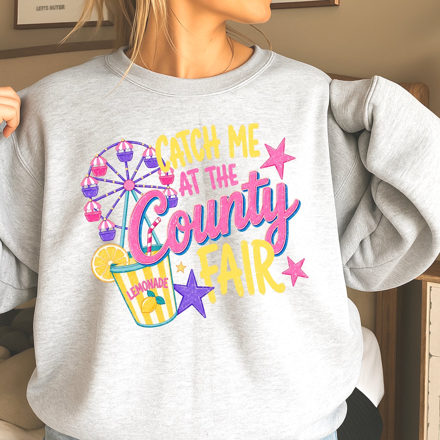 Catch Me At The County Fair Crewneck Sweatshirt