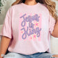 Jesus Is King Comfort Color Graphic Tee