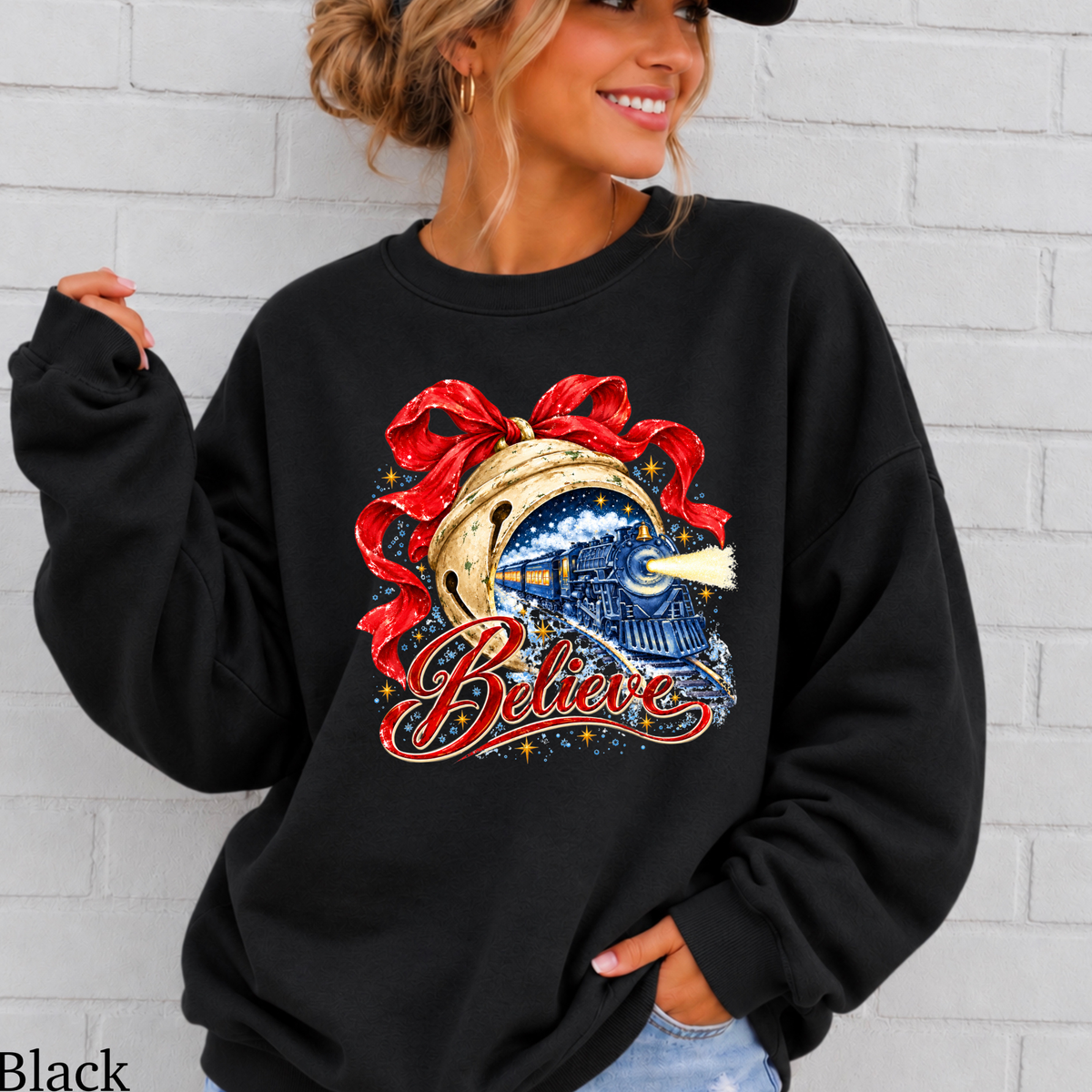Believe Christmas Crewneck Sweatshirt