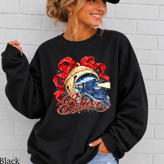Believe Christmas Crewneck Sweatshirt