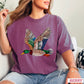 Faux Rhinestone Mallard Duck Comfort Color Graphic Tee
