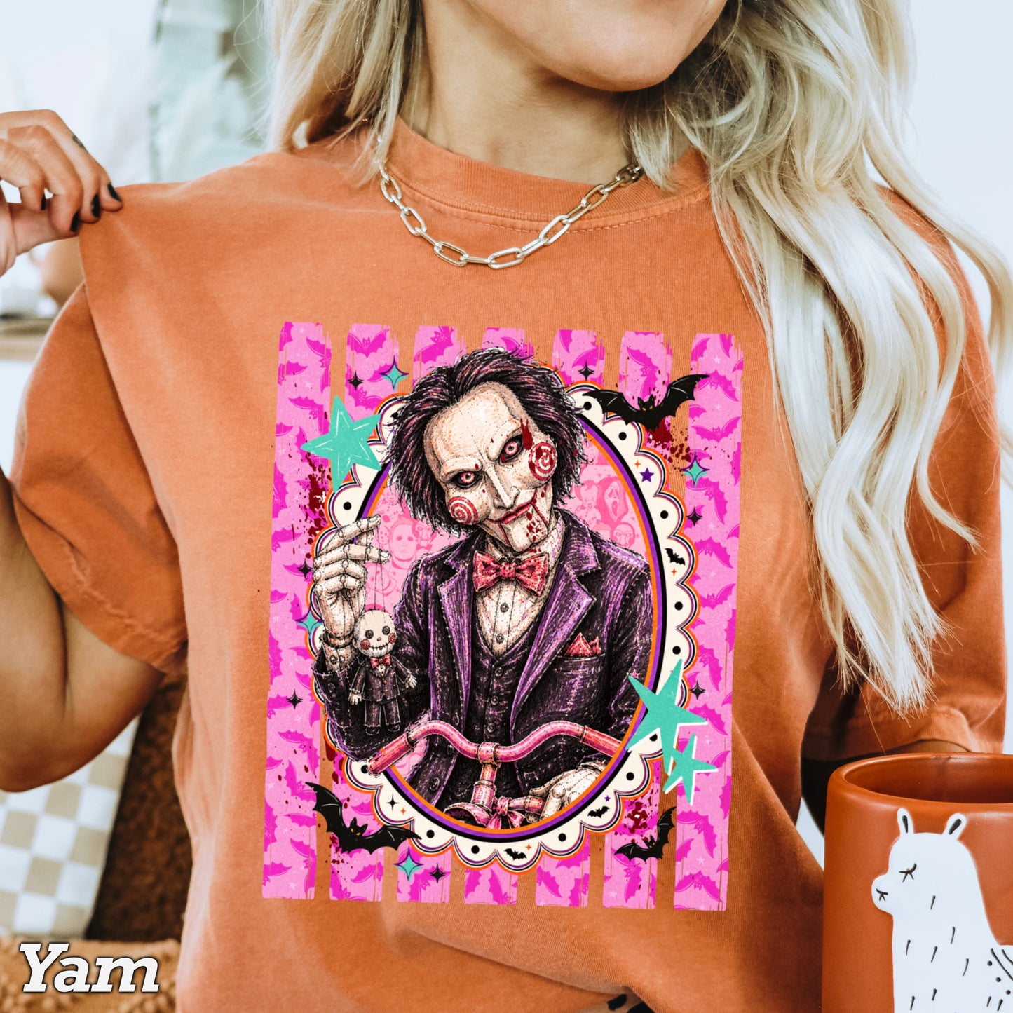Horror Film Character Halloween Comfort Color Graphic Tee