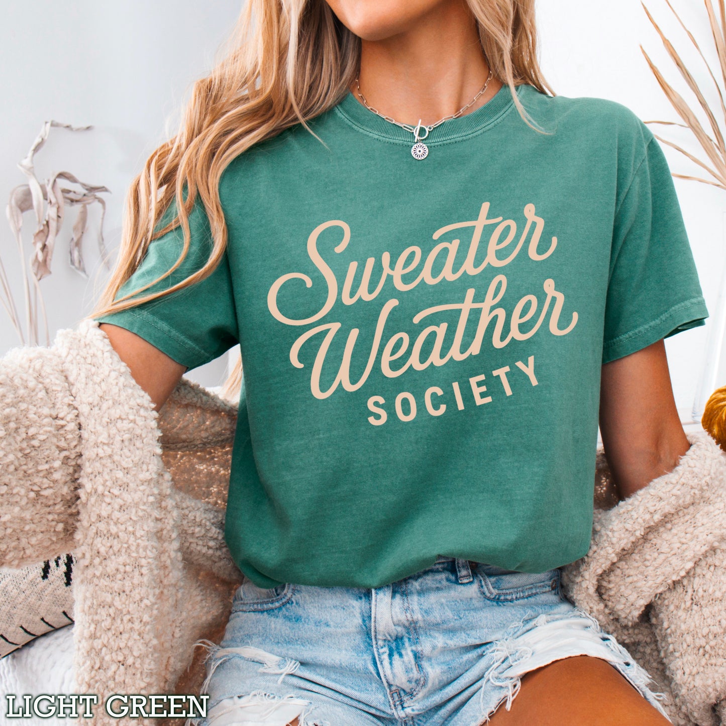 Sweater Weather Society Comfort Color Graphic Tee