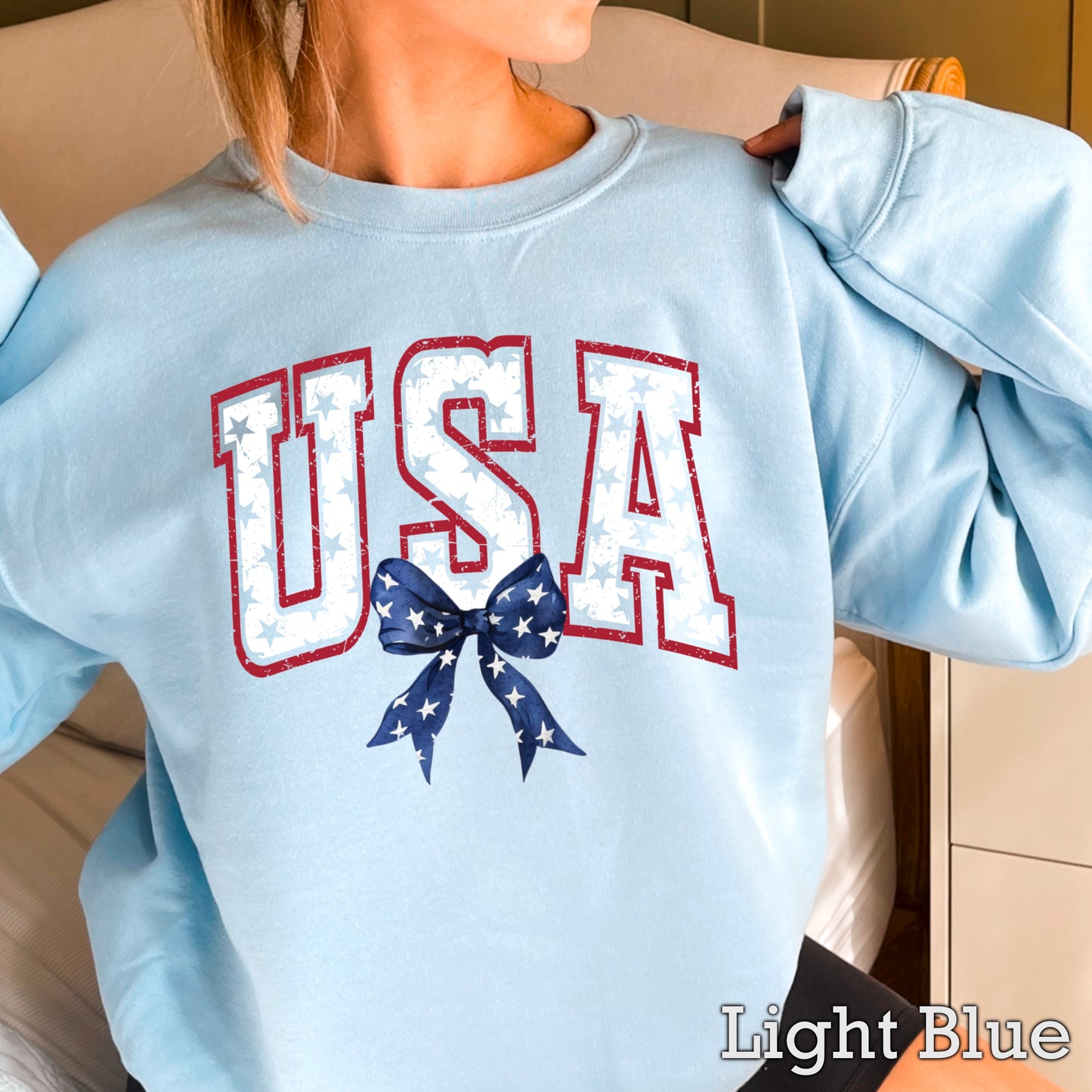 USA Patriotic Crewneck Sweatshirt