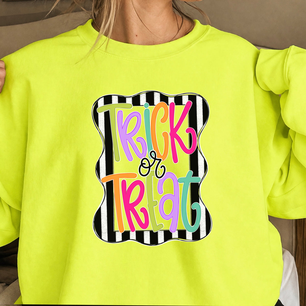 Trick Or Treat Halloween Crewneck Sweatshirt