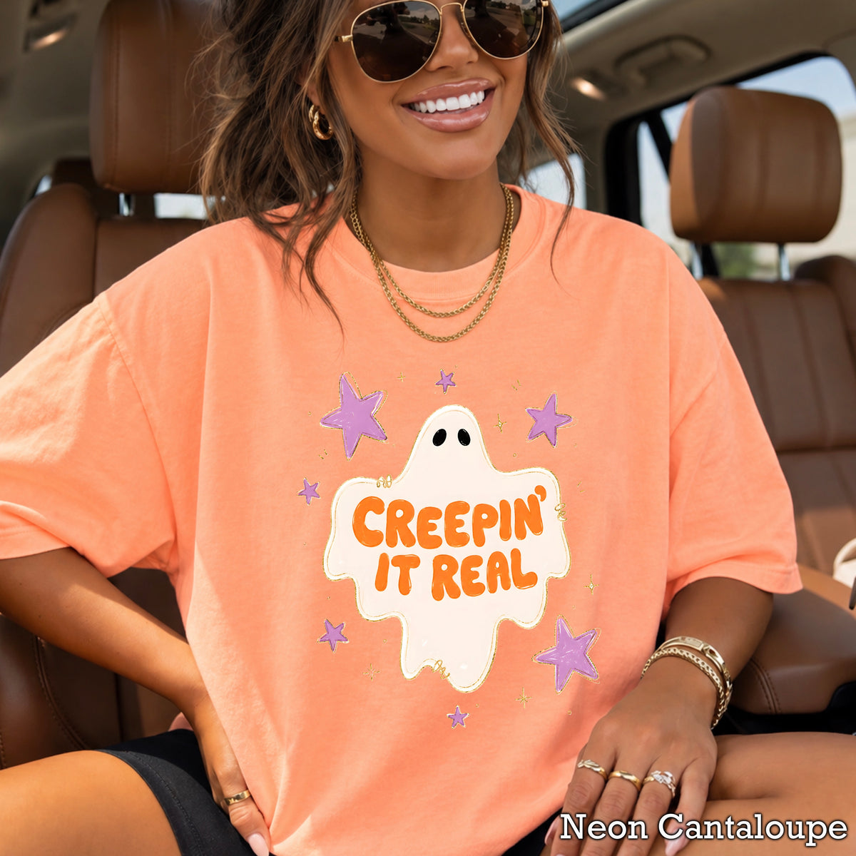 Creepin It Real Comfort Color Graphic Tee