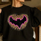 Leopard Bat Halloween Crewneck Sweatshirt