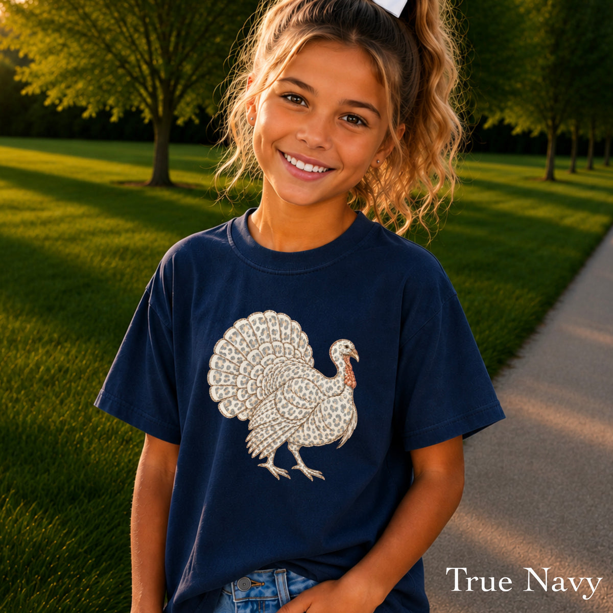 Turkey Thanksgiving Youth Comfort Color T-Shirt