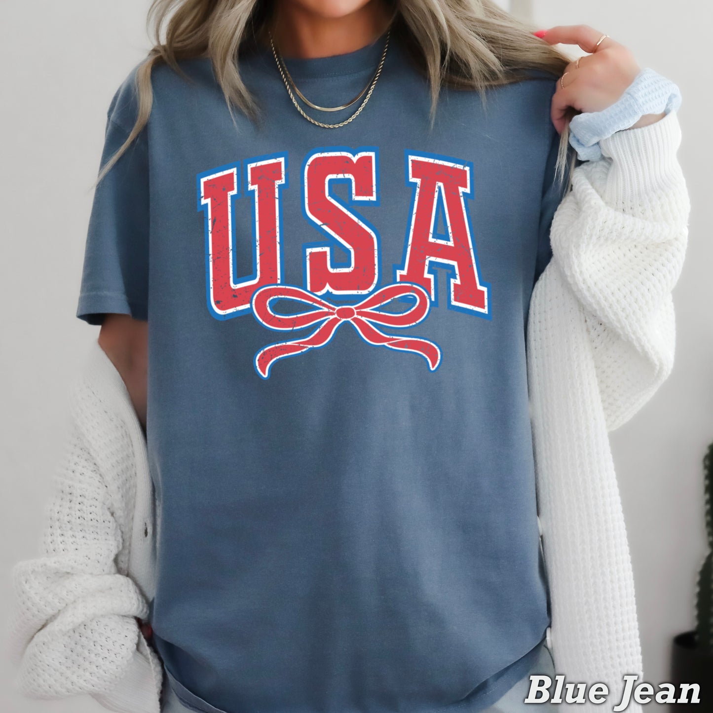 USA Coquette Comfort Color Graphic Tee