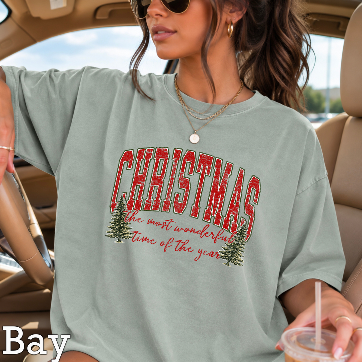 It's The Most Wonderful Time Of The Year Christmas Comfort Color Graphic Tee