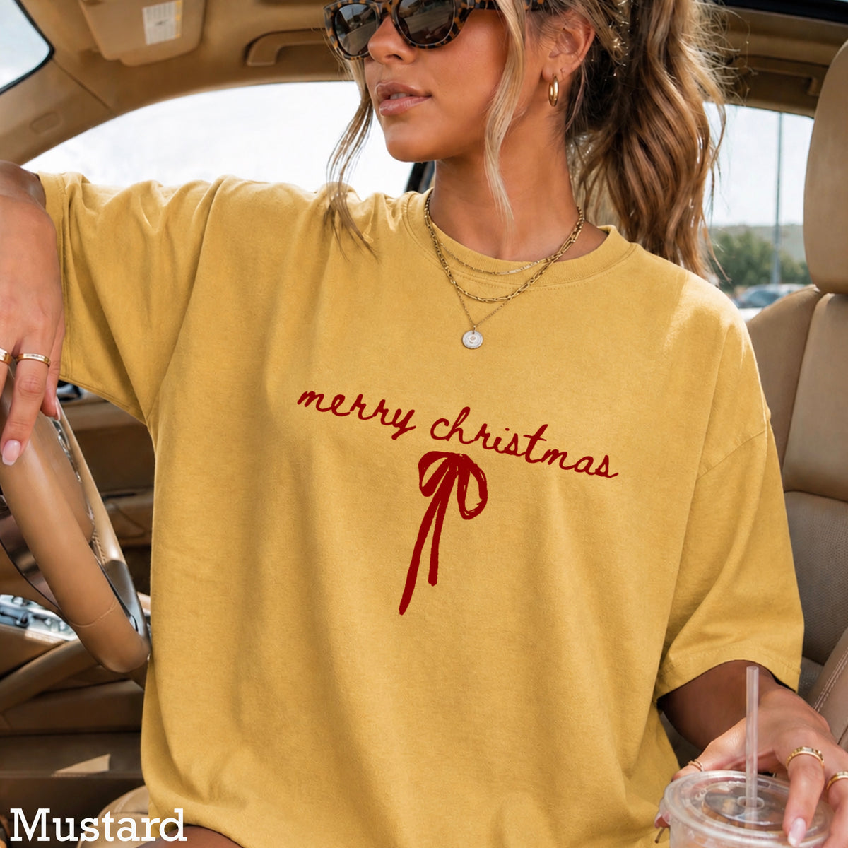 Merry Christmas Comfort Color Graphic Tee