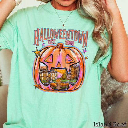 Halloween Town Comfort Color Graphic Tee