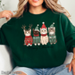 Meowy Christmas Graphic Crewneck Sweatshirt