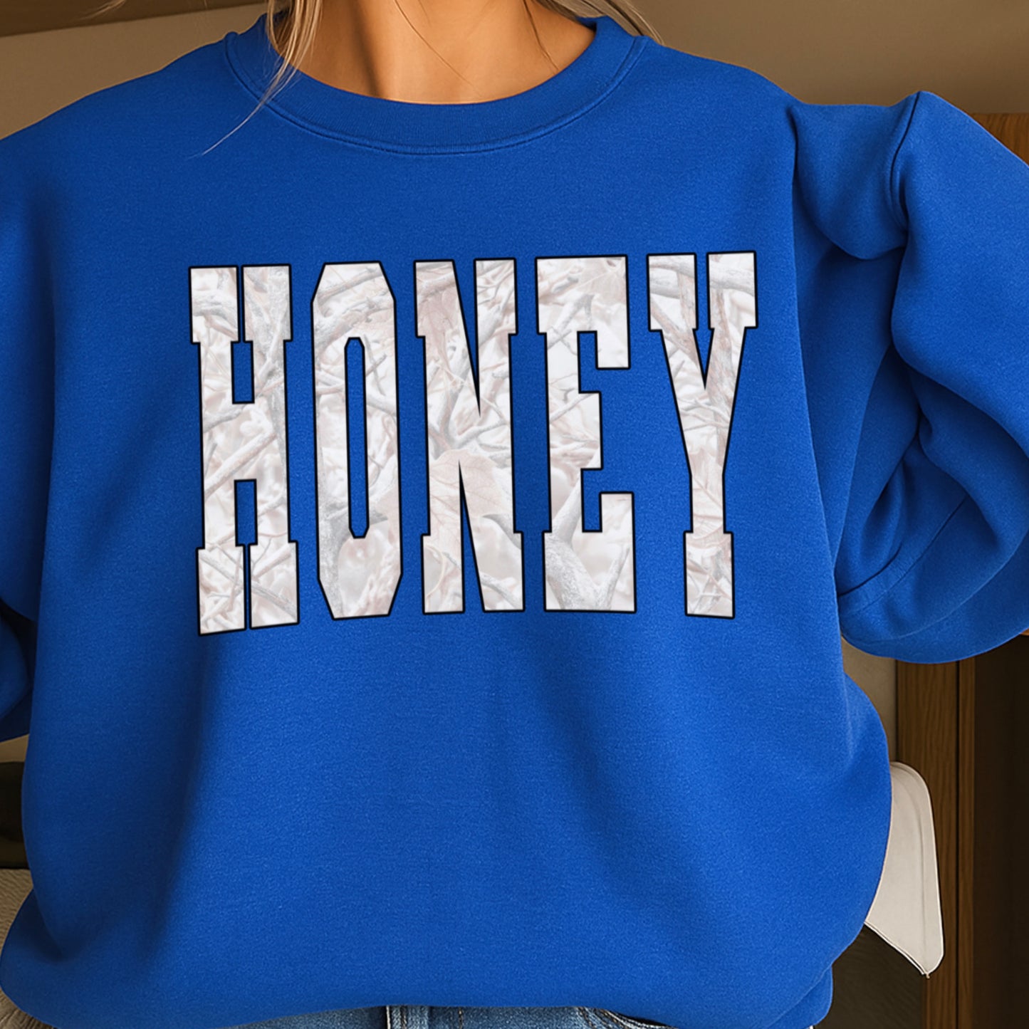 Honey Camo Crewneck Sweatshirt