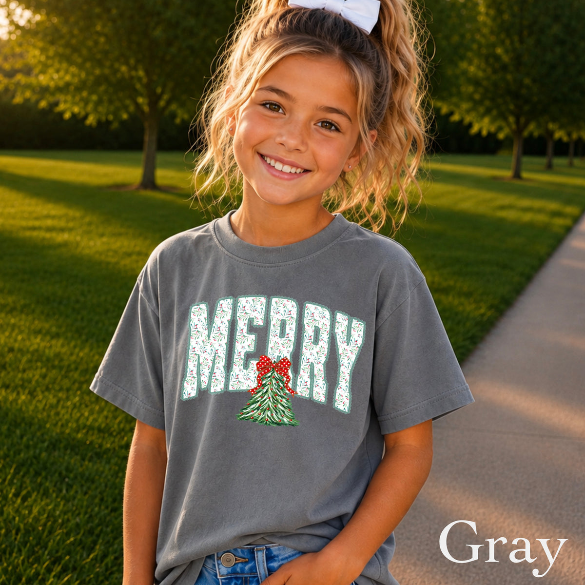 Merry Christmas Youth Comfort Color T-Shirt