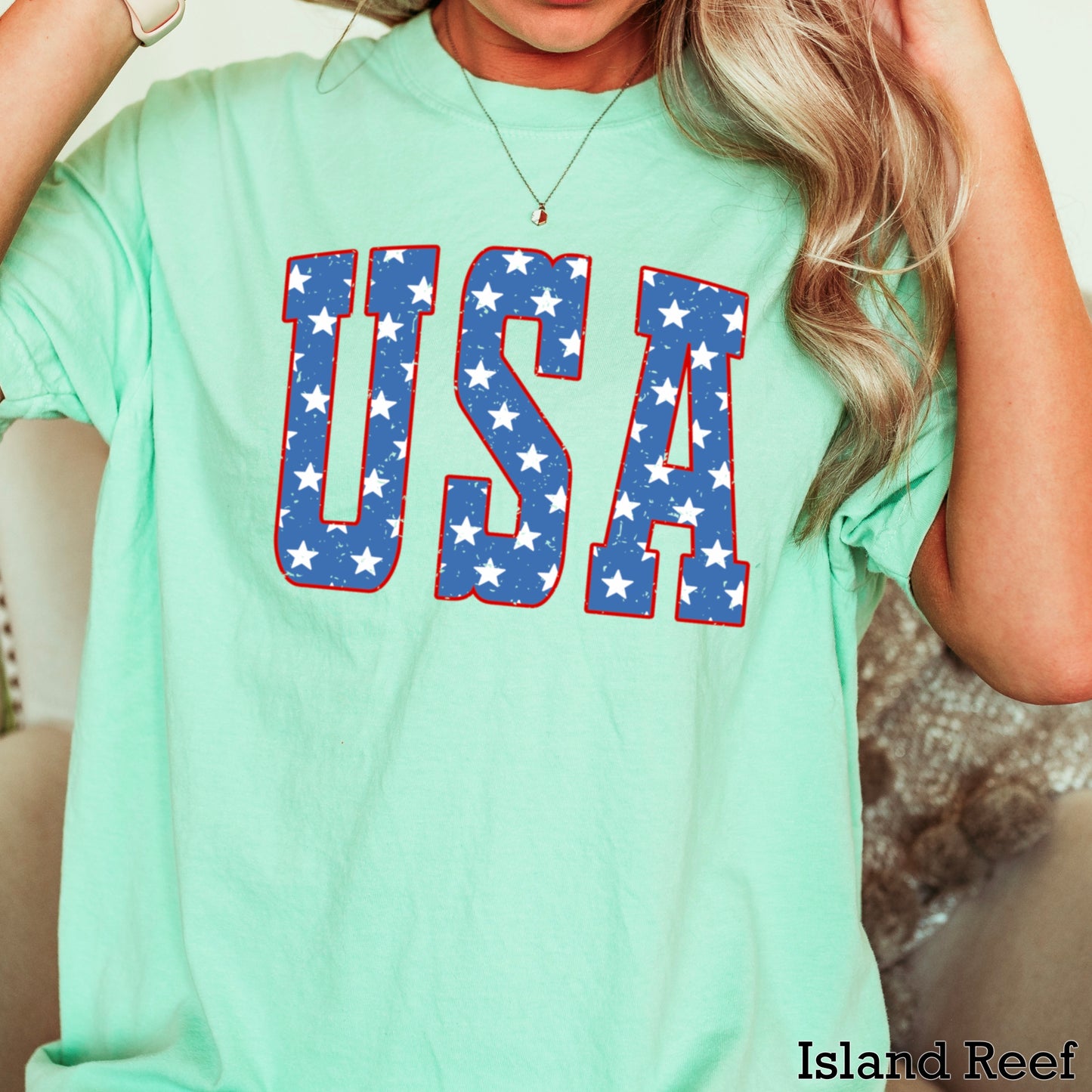 USA Patriotic Comfort Color Graphic Tee