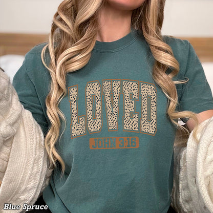 John 3:16 Valentine’s Day Comfort Color Graphic Tee
