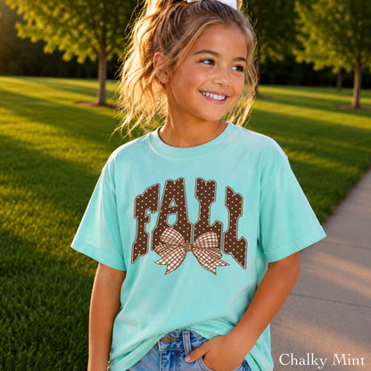 Fall Gingham Favorite Youth Comfort Color T-Shirt