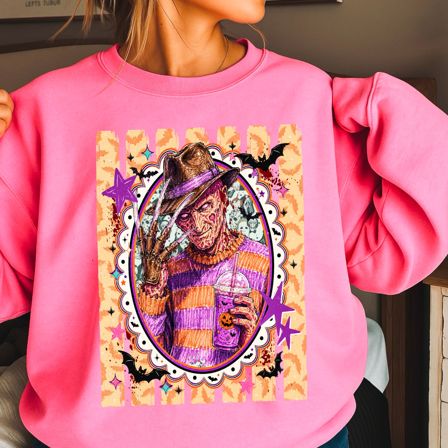 Horror Film Character Crewneck Sweatshirt