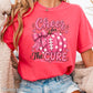 Cheer For The Cure Comfort Color Graphic Tee
