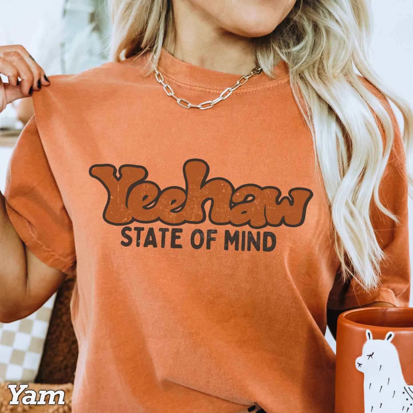 Yeehaw State Of Mind Comfort Color Graphic Tee
