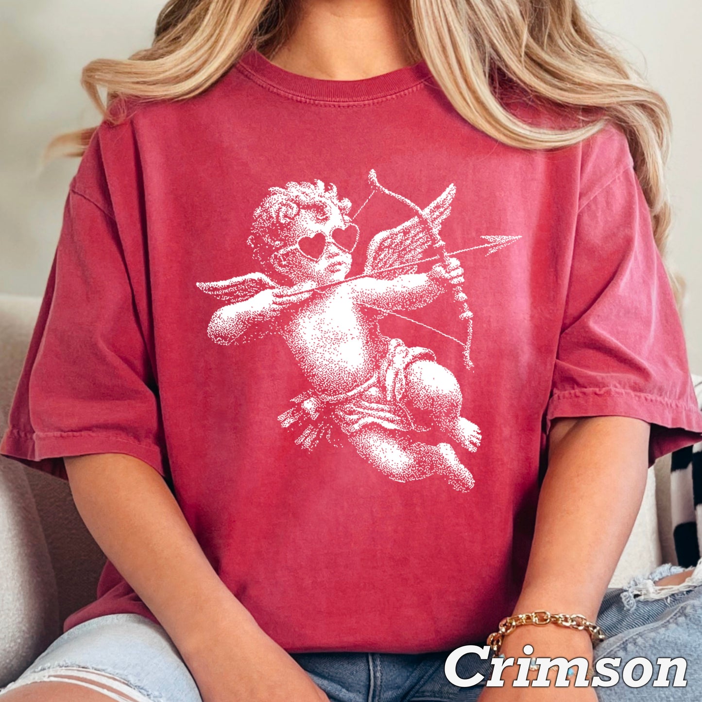 Halftone Valentine’s Day Comfort Color Graphic Tee