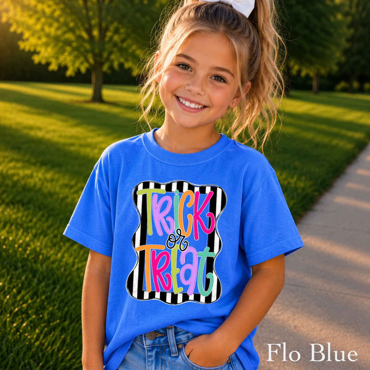 Trick Or Treat Halloween Youth Comfort Color T-Shirt