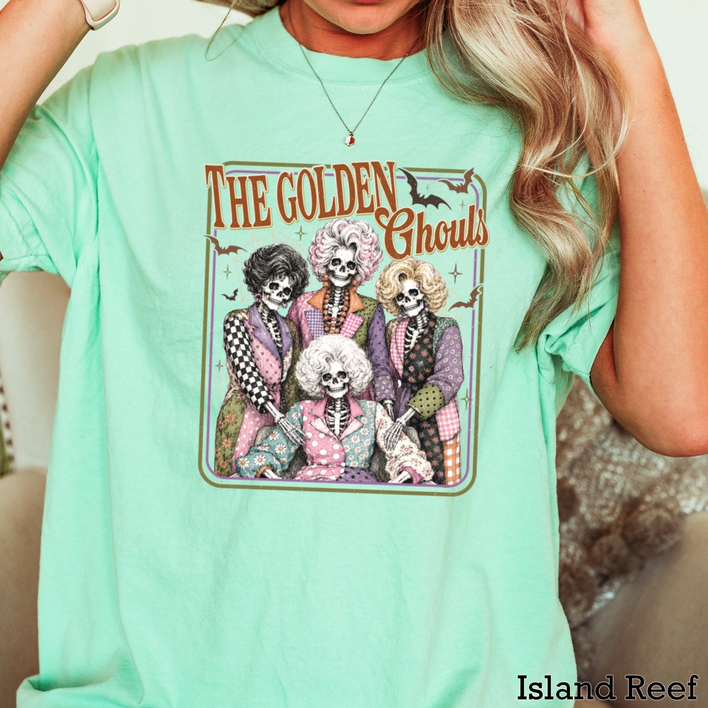 The Golden Ghouls Comfort Color Graphic Tee
