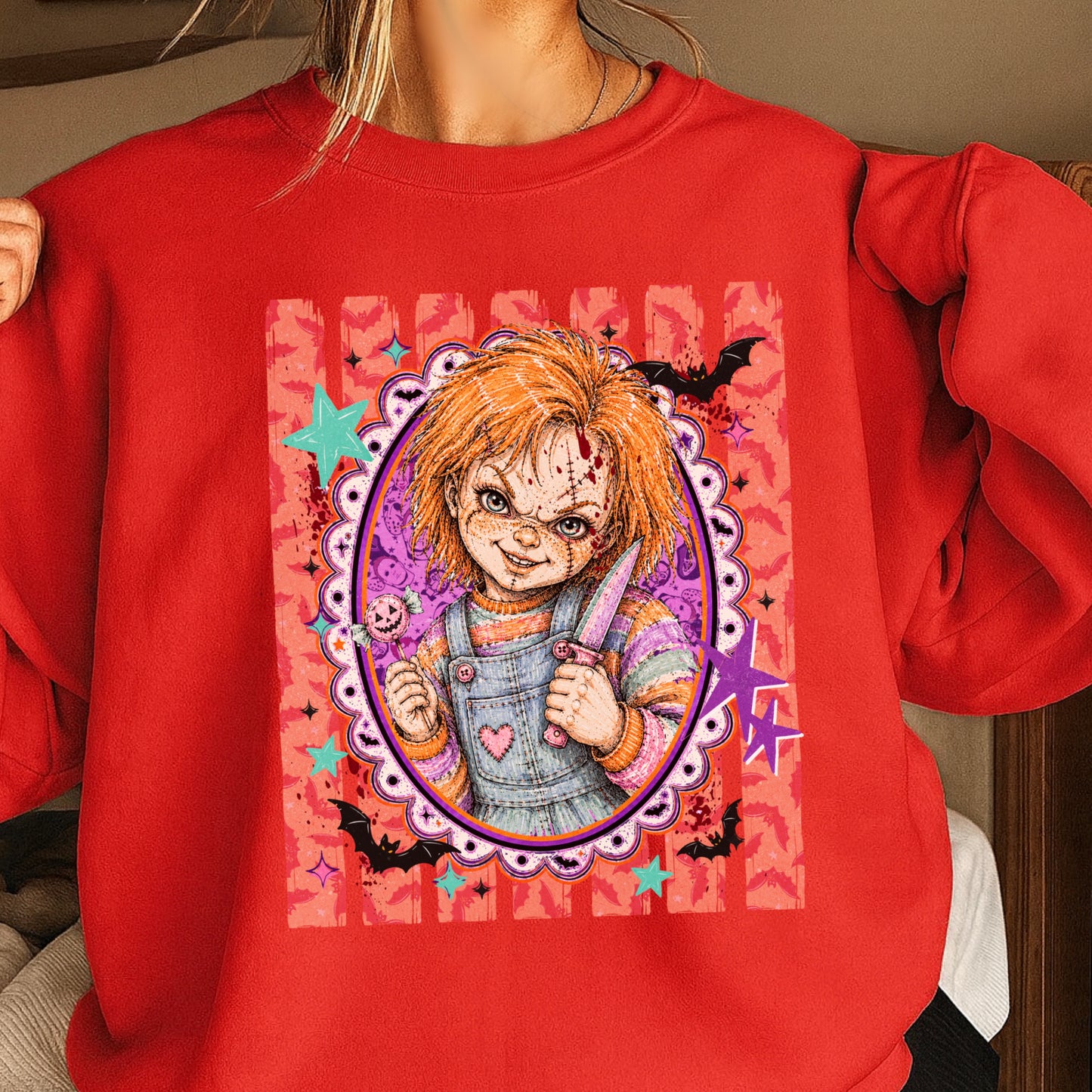 Horror Film Character Crewneck Sweatshirt