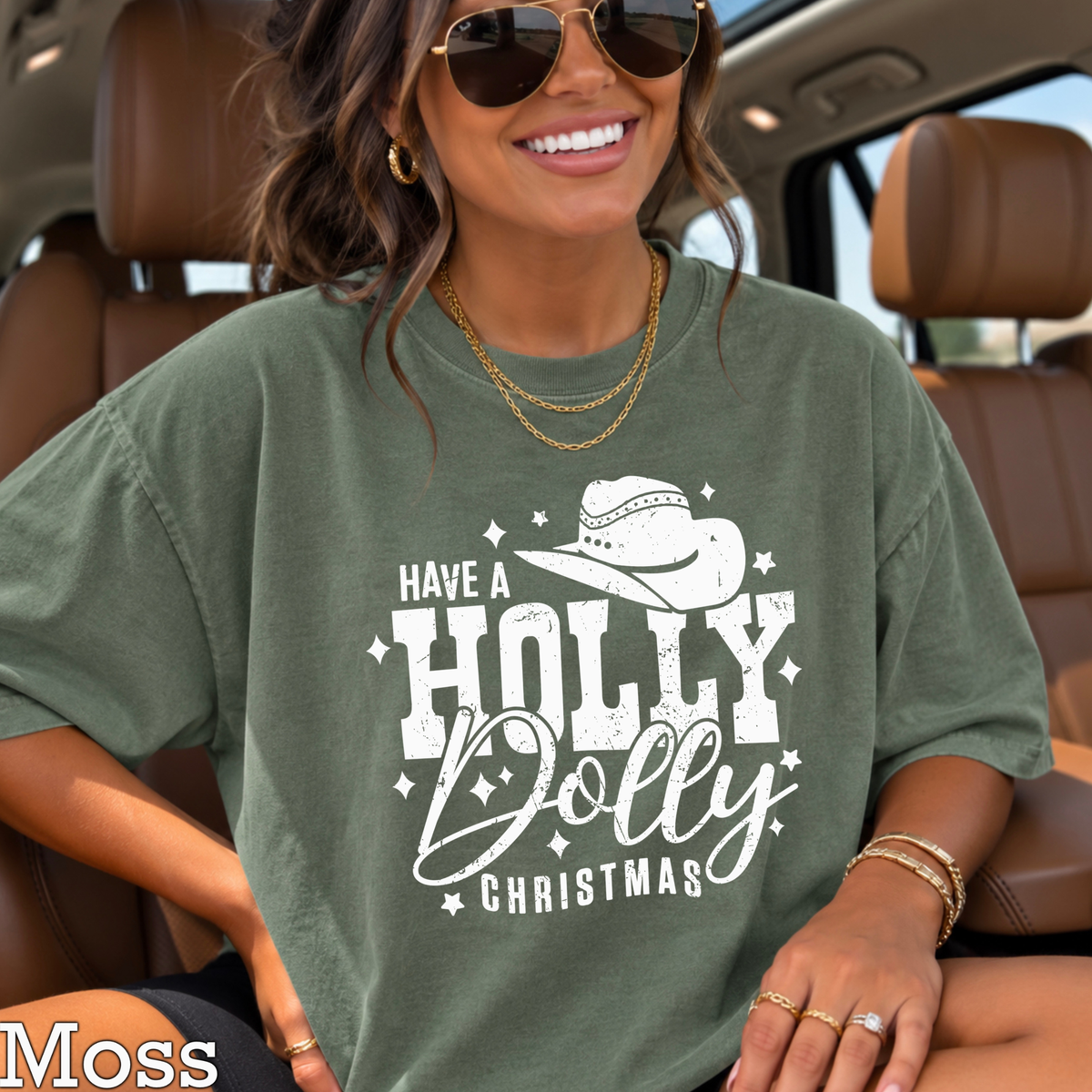 Have A Holly Christmas Comfort Color Graphic Tee