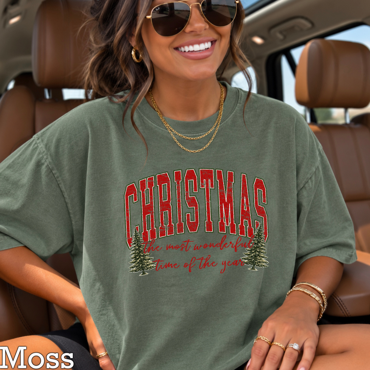 It's The Most Wonderful Time Of The Year Christmas Comfort Color Graphic Tee