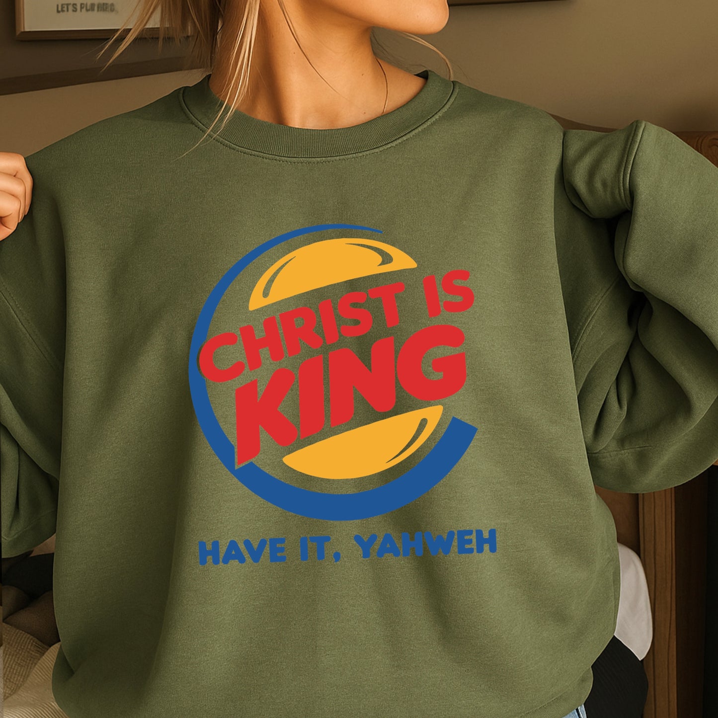 Christ Is King Christian Crewneck Sweatshirt