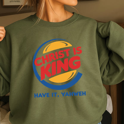 Christ Is King Christian Crewneck Sweatshirt