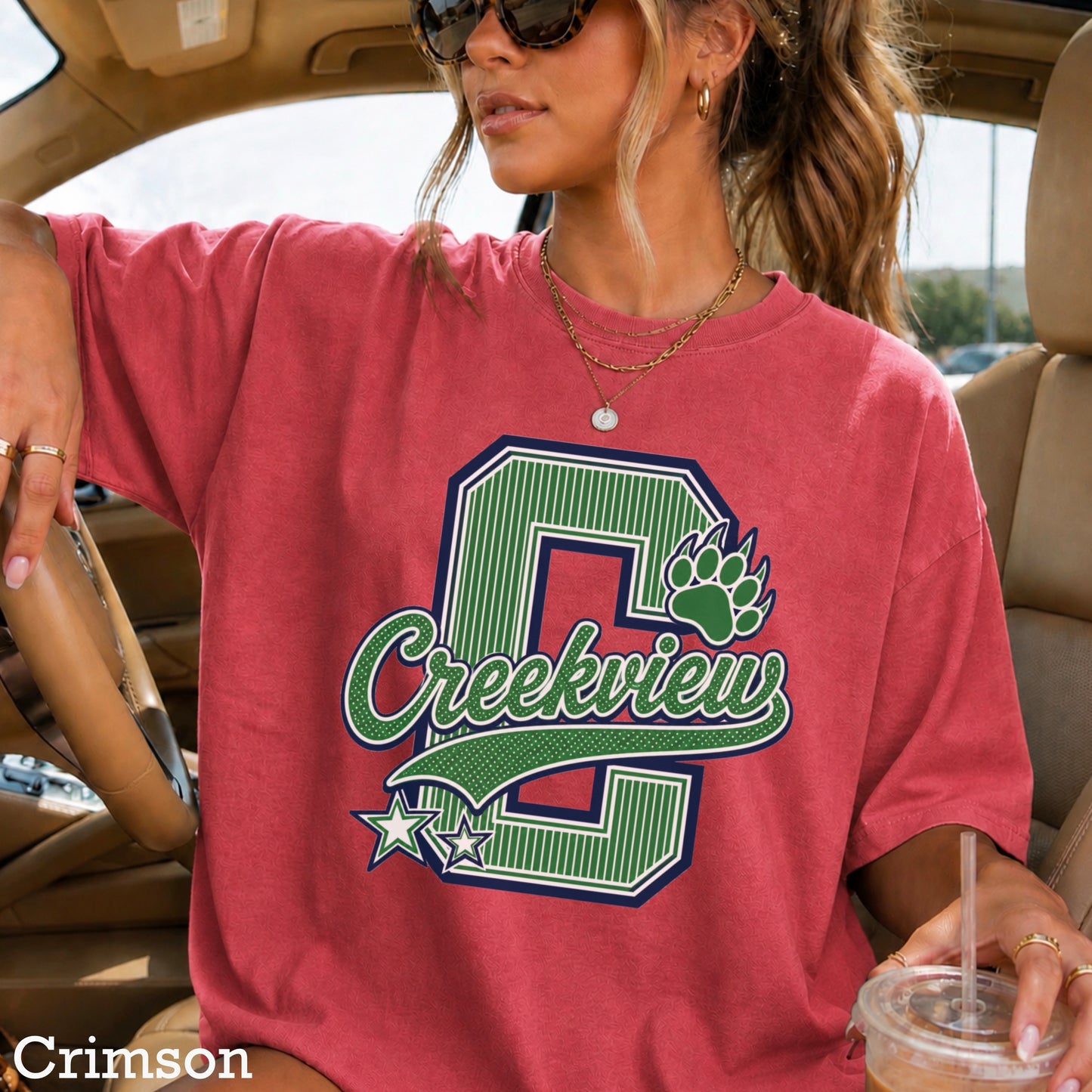 Creekview Grizzlies Comfort Color Graphic Tee