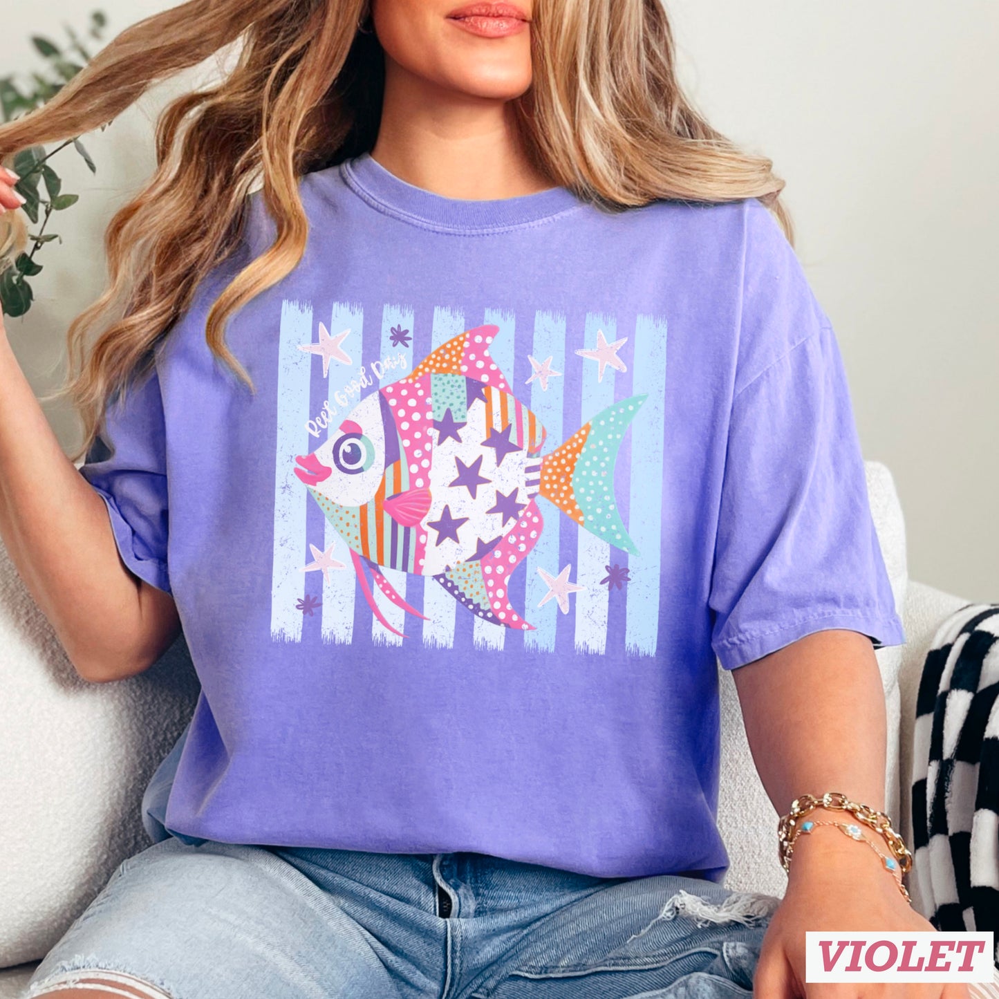 Reel Good Day Comfort Color Graphic Tee