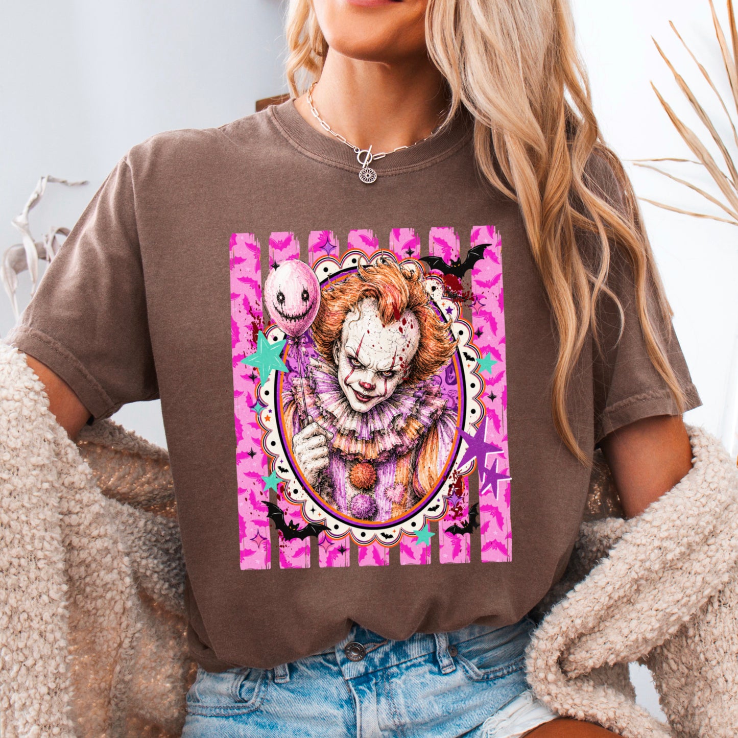 Horror Film Character Halloween Comfort Color Graphic Tee