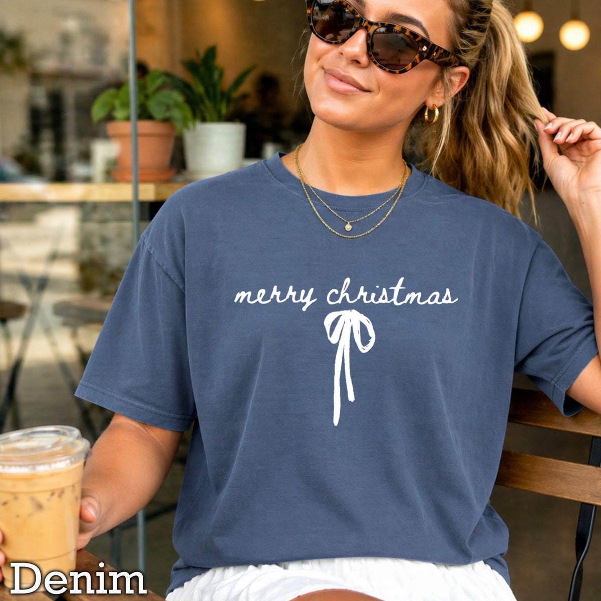 Merry Christmas Comfort Color Graphic Tee